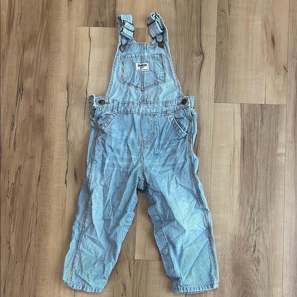 OshKosh B'gosh Blue Overalls with Adjustable Straps and Full-Length Legs